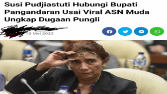 Mendapat Kabar Pengakuan Guru ASN Muda di Pangandaran Mengundurkan Diri Usai di Intimidasi, Susi Pudjiastuti Bicara Ini