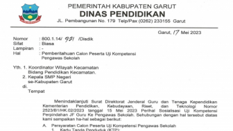 Disdik Garut Gelar Ujikom Calon Pengawas Sekolah, Jangan Sampai Terlewat, Catat Ini Waktunya