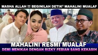 CEK FAKTA: Diam-diam Mahalini Resmi Jadi Mualaf Demi Menikah dengan Rizky Febian, Benarkah?