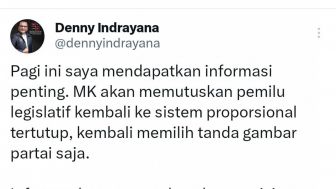 Sistem Pileg Balik ke Sistem Proporsional Tertutup? Eks Wamenkumham Denny Indrayana Bocorkan Putusan MK