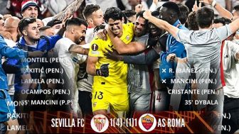 Hujan Kartu Serta Keputusan Kontroversi Buat Laga AS Roma vs Sevilla Jadi Laga Terpanas dalam Sejarah Europa League