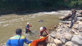 2 Hari Hilang di Sungai Cimanuk Garut, Satu Pemancing Akhirnya Ditemukan
