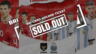 Tiket Indonesia Vs Argentina Ludes dalam Waktu Hanya 10 Menit