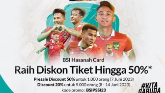 Ayo Siap-siap Hari Ini Tiket Indonesia vs Palestina Dijual, Diskon hingga 50 Persen