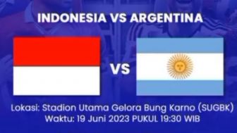 Nonton Gratis! Link Live Streaming Indonesia vs Argentina, FIFA Matchday 2023