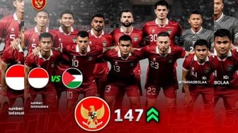 Jika Berhasil Kalahkan Palestina, Indonesia Akan Geser Negara Unggulan di Ranking FIFA