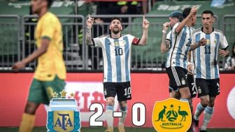 Rumor Messi Main 1 Babak Terbantahkan, Hanya Perlu 2 Menit Bagi Messi Bobol Gawang Australia