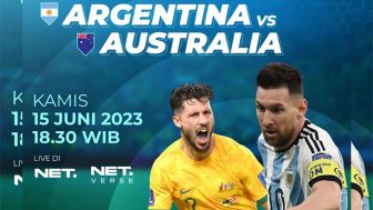 Tak Usah Pergi ke China, FIFA Matchday Australia vs Argentina Tayang di Net TV