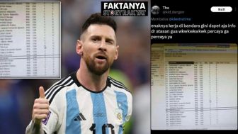 Beredar di Twitter Messi Diklaim Jadi Datang ke Indonesia, Masuk Data Bandara