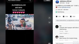 Viral Aksi Aldi Taher Ngamen di Malaysia, Warganet: Kapan Konser di Perbatasan Rusia Ukraina?