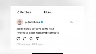 Putri Delina Diduga Layangkan Sindiran Pedas ke Nathalie Holscher di Media Sosial Usai Lepas Hijab, Begini Unggahannya