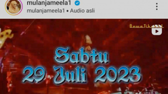 Mulan Jameela Promo Tiket Konser Dewa19, Netizen: Cek Panggungnya Nanti Sepatunya 'Nyangsang' Lagi