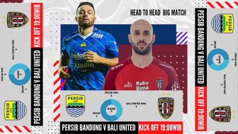 Link Live Streaming Gratis Big Match Persib Bandung vs Bali United