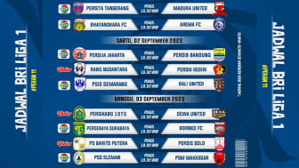 Jadwal Pertandingan Pekan 11 BRI Liga 1 2023/2024: Derby Klasik Persija vs Persib