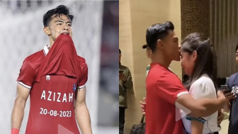 Bucin dan Bikin Iri Netizen,  Ini Momen Pratama Arhan Peluk dan Cium Istri Setelah Pertandingan