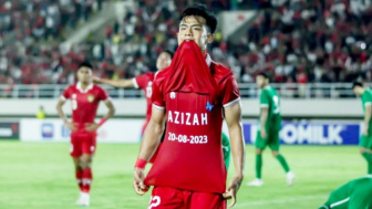 Pamer Sayang Istri, Gaya Selebrasi Pratama Arhan di Kualifikasi Piala Asia U-23