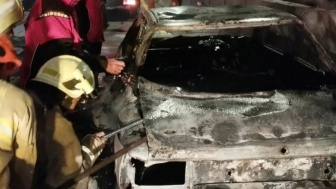 Sedan Toyota Corolla Terbakar di Tol Purbaleunyi, 1 Orang Meninggal Dunia