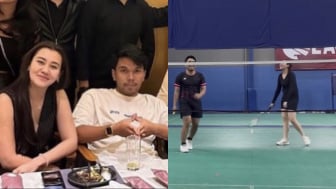 Aaliyah Massaid Kian Tunjukan Kebersamaan denganThariq Halilintar, Terlihat Asyik Satu Tim Main Badminton