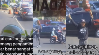 Viral! Pengamen di Bandung Bantu Buka Jalan Truk Damkar, Netizen: Mahkotamu Sedang Dikirim King