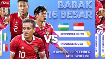 Link Live Streaming Indonesia vs Uzbekistan Asian Games 2022 RCTI