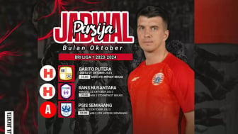 Jadwal Lengkap Persija Jakarta Bulan Oktober BRI Liga 1 Musim 2023/2024