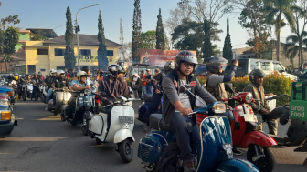 Polres Garut Gelar Deklarasi Pemilu Damai, Warga Sayangkan Konvoi Diwarnai Suara Knalpot Bising