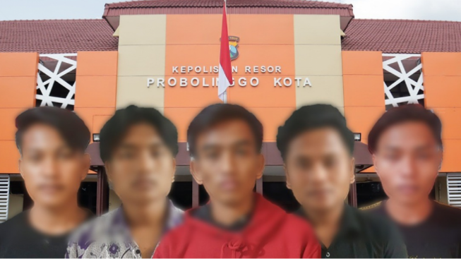 Lima Remaja di Kota Probolinggo Diancam Hukuman 5 Tahun Penjara, Karena Terpancing Hal Sepele