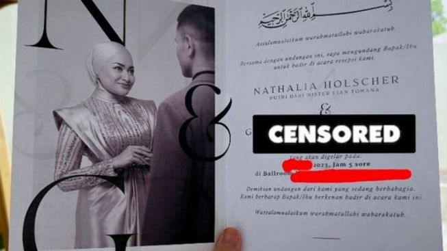 Bukan Pernikahan, Undangan yang Dipamerkan Nathalie Holscher Ternyata Untuk Acara Ini, Netizen: Alhamdulillah
