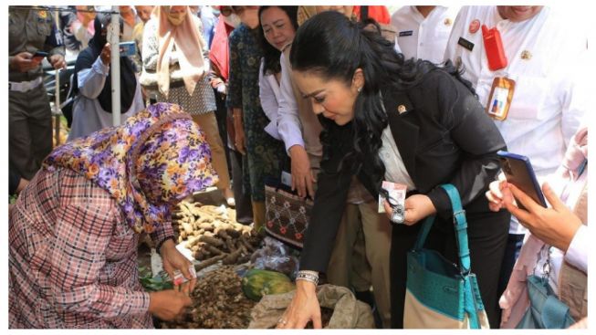 Krisdayanti Blusukan ke Pasar Pakai Tas Hermes Limited Edition, Begini Penampakannya!