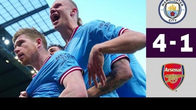 Bawa Manchester City Menang 4-1 Atas Arsenal, Pep Guardiola Ajarkan Cara Bermain Sepakbola. Peluang Juara Terbuka