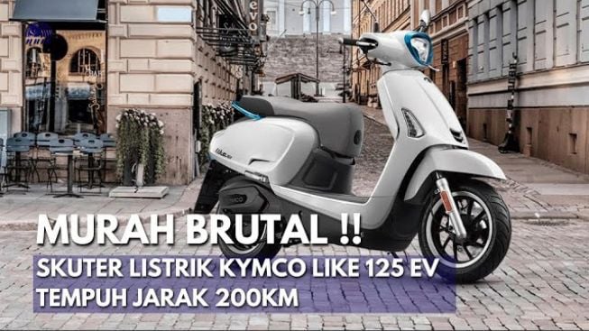 Motor Listrik Kymco Like 125 EV Bisa Tempuh Jarak 200 Km, Harganya Murah. Simak Ulasannya!