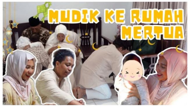 Mudik ke Kampung Halaman Arie Kriting, Netizen Sebut Nursyah Tak Bersyukur Miliki Mertua yang Baik