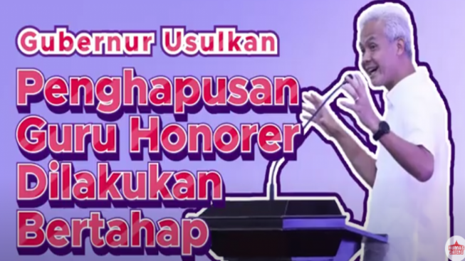 Jika Dihapus Tenaga Non ASN Ganjar Pranowo Sempat Usulkan Penghapusan Guru Honorer Dilakukan Bertahap, Katanya Memperhatikan Ini