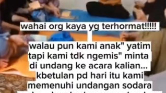 Viral! Sekumpulan Anak Yatim Diusir dari Acara Ultahnya Orang Kaya, Padahal Diundang