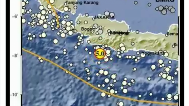 Setelah di Sukabumi, Gempa Magnitudo 5,0 Kembali Mengguncang Barat Daya Kabupaten Bandung