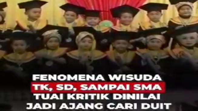 Kaget Tiba-tiba Ada Tagihan Akhir Tahun, Fenomena Wisuda dan Pakai Toga Anak TK Jadi Perbincangan Warganet