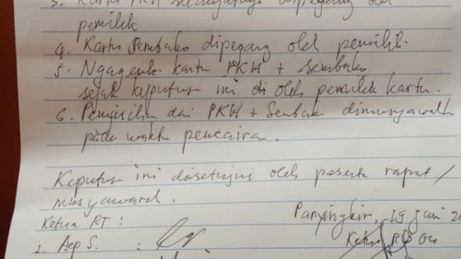 Sempat Diberitakan Raib, Dana PKH Puluhan KPM di Desa Bungbulang Garut Dijanjikan Diganti Pendamping
