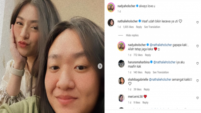 Nekat Lepas Hijab, Nathalie Holscher Ucapkan Maaf pada Sang Adik: Maaf Bikin Kecewa