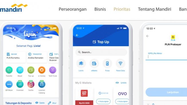 Cara Mudah Top Up Token atau Beli Pulsa Listrik di Livin by Mandiri