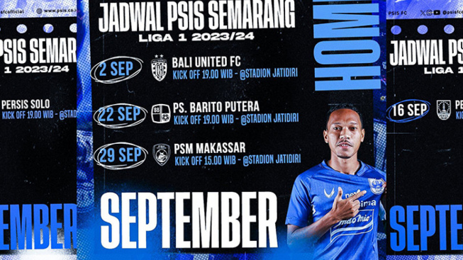 Jadwal Lengkap PSIS Semarang September BRI Liga 1 2023/2024