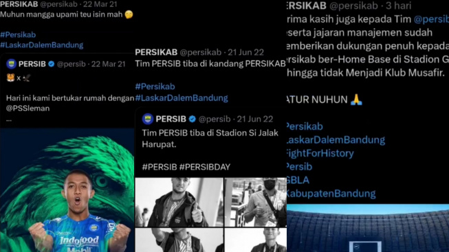 Viral! Akun X Persikab Sempat Sindir Persib  Jadikan Si Jalak Harupat Sebagai Kandang, Netizen: Biasa Adi Lanceuk