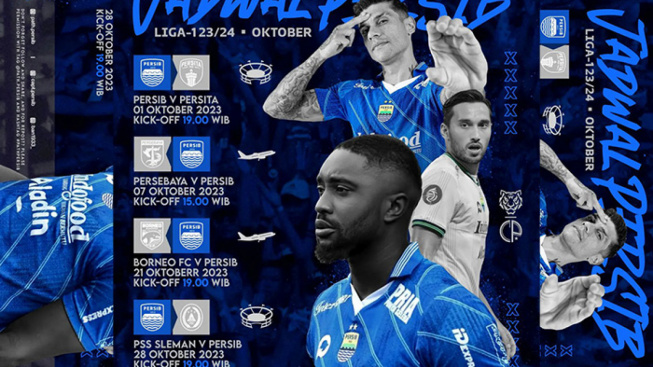Jadwal Lengkap Pertandingan Persib Bandung Oktober BRI Liga 1 2023/2024