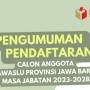 Bawaslu Jabar Buka Rekrutmen Bawaslu Kabupaten dan Kota Periode 2023-2028, Catat Waktunya
