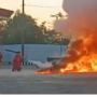Ngeri! Sebuah Mobil Tiba-tiba Terbakar Usai Mengisi BBM di SPBU Siyono Gunungkidul