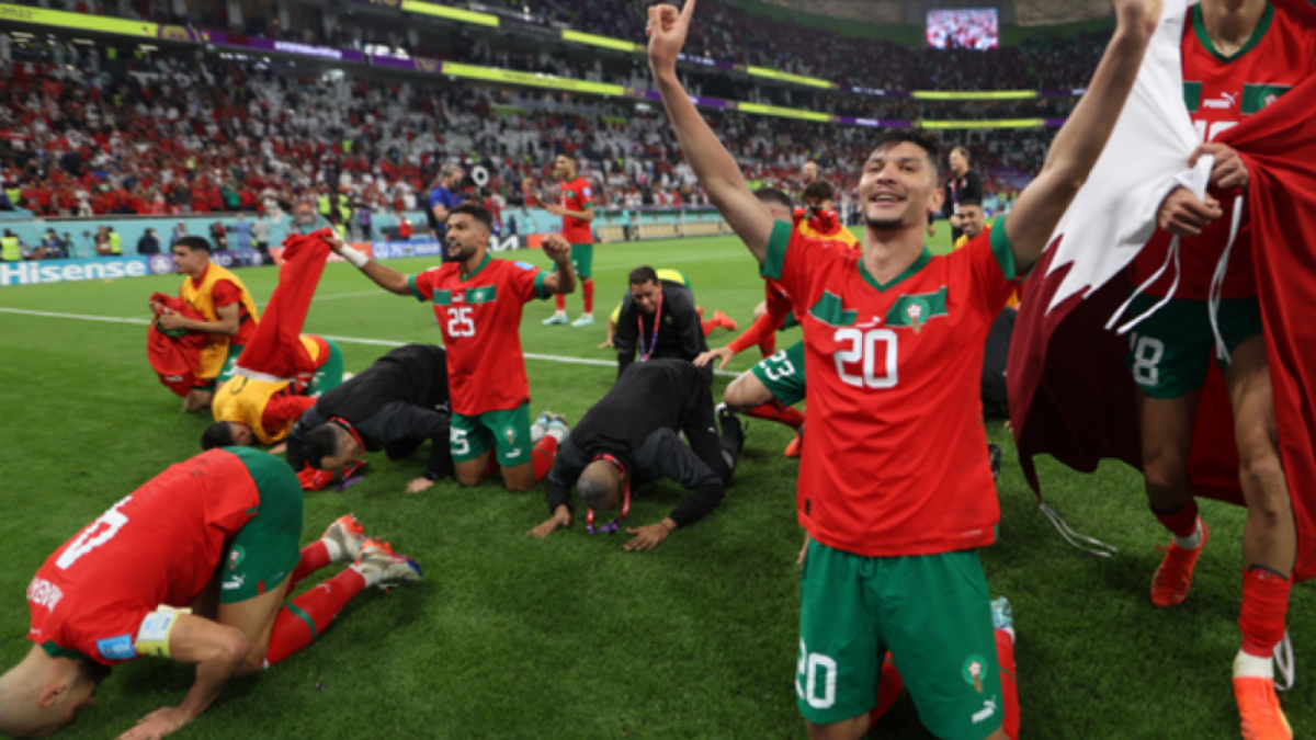 Maroko lolos ke babak semifinal Piala Dunia 2022 setelah mengalahkan Portugal 1-0 [Twitter.com/EFEdeportes]