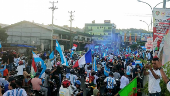 Gegap Gempita Warga Ambon Rayakan Kemenangan Argentina di Piala Dunia 2022: Vamos La Albiceleste!