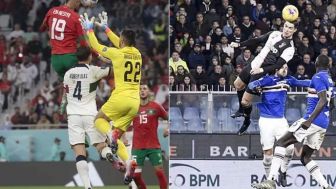 Cristiano Ronaldo Lewat, Lompatan Pemain Maroko saat Bobol Gawang Portugal Setinggi 2,7 Meter