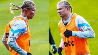 Rambut Kepang Dua Erling Haaland Bikin Heboh Netizen, Model Bio Paulin?