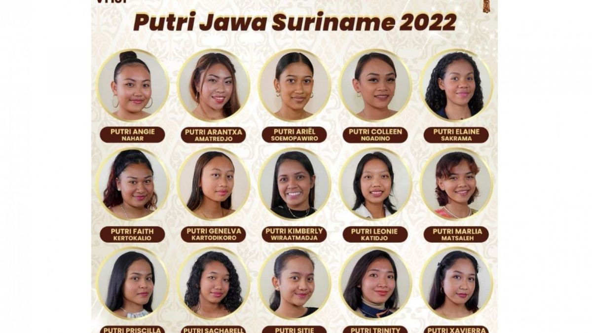 Kontestan Putri Jawa Suriname 2022 [foto FB/ Putri Jawa Suriname]