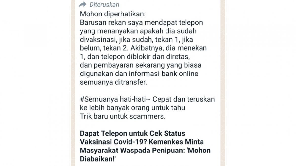 Tangkapan layar grup WA. [Indotnesia]